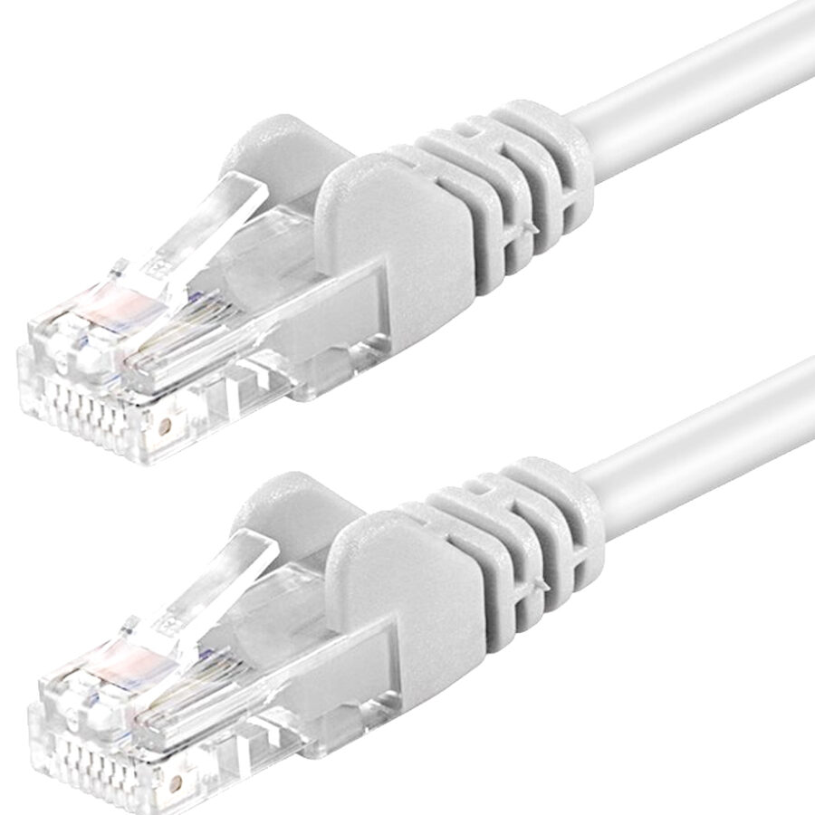 Cavo di rete Patch in Rame Cat. 6A Bianco UTP 10m
