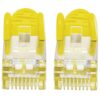Cavo di rete Patch in rame Cat. 6A Giallo SFTP LSZH 1m