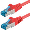 Cavo di Rete Patch in Rame Cat. 6A S/FTP LSZH 2 m Rosso