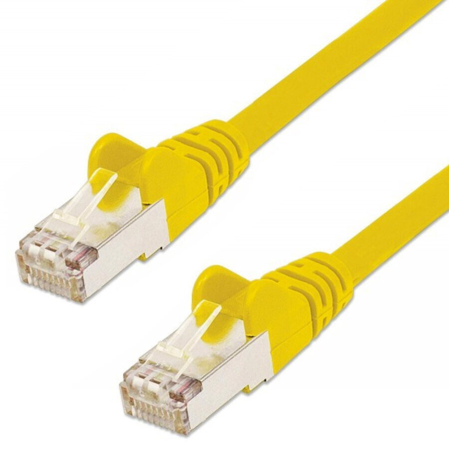 Cavo di rete Patch in Rame Schermato Cat. 5e Giallo F/UTP 1 m