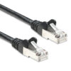 Cavo di rete Patch in Rame Schermato Cat. 5e Nero F/UTP 2 m