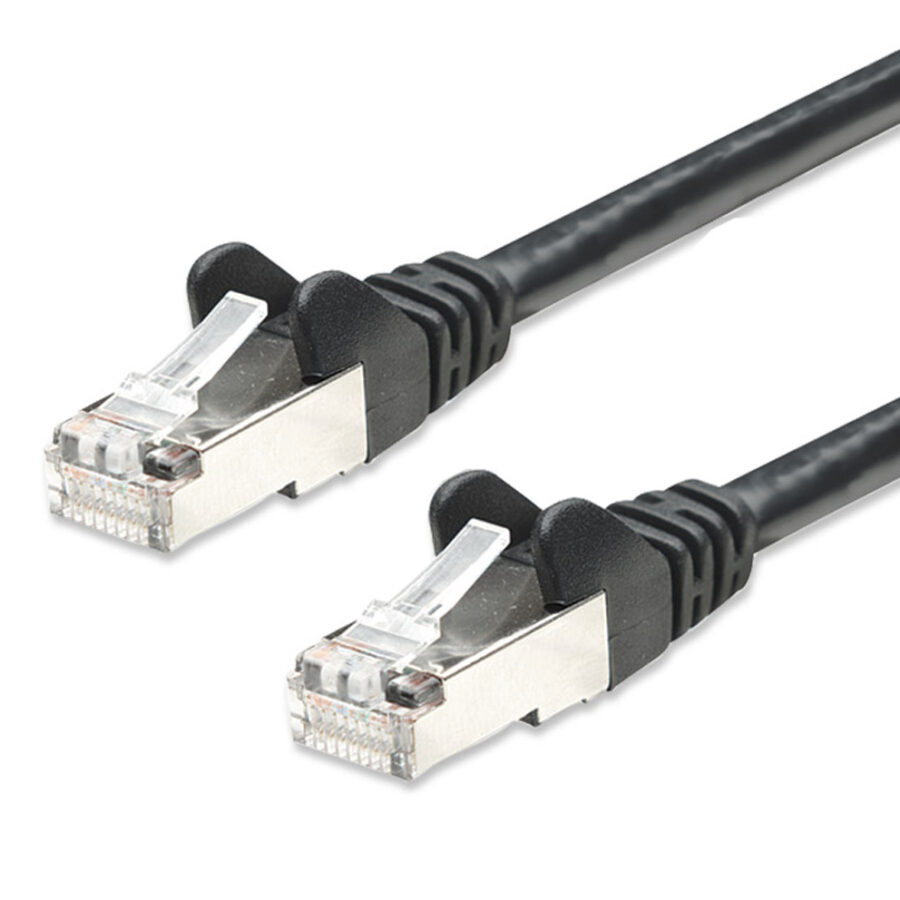 Cavo di rete Patch in Rame Schermato Cat. 5e Nero F/UTP 5 m