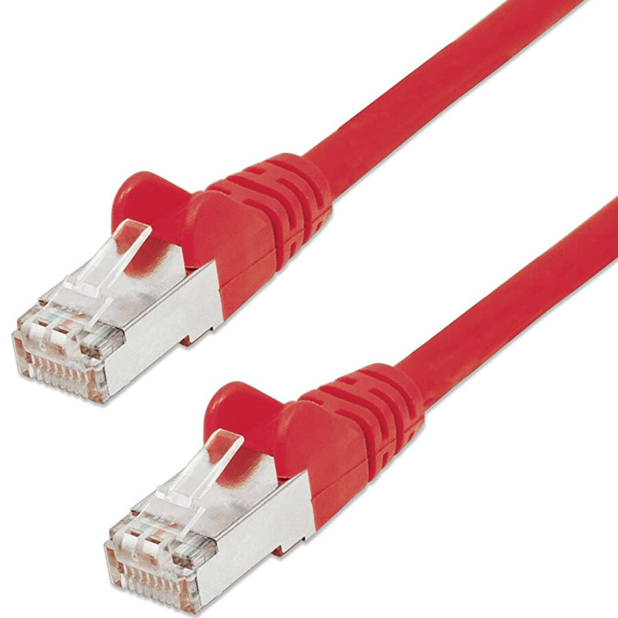 Cavo di rete Patch in Rame Schermato Cat. 5e Rosso F/UTP 1 m