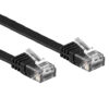 Cavo di Rete Patch Piatto in Rame Cat.6 Nero UTP 2m