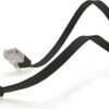 Cavo di Rete Patch Piatto in Rame Cat.6 Nero UTP 2m