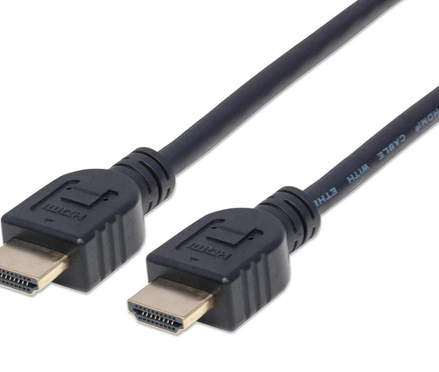 Cavo HDMI CL3 High Speed con Ethernet A/A M/M 3m Nero