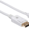 Cavo Mini DisplayPort Maschio a DisplayPort Maschio 4K 60Hz 2m Bianco