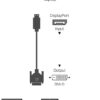 Cavo Monitor DisplayPort Maschio a DVI Maschio Passivo 1m Nero