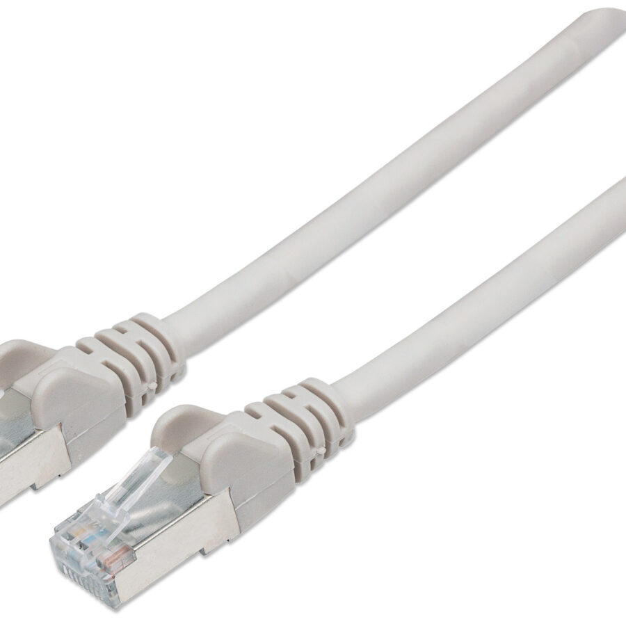 Cavo Patch Cat.7 Plug RJ45 6A S/FTP LSZH 1m Grigio