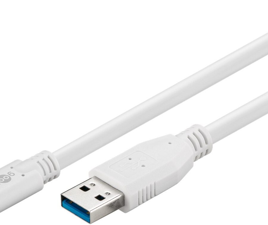 Cavo USB3.0 A Maschio USB-C™ Maschio 0,5m Bianco