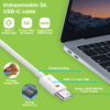 Cavo USB4 Gen2 EPR USB-C™ M/M 20G 240W PD3.1 4K E-Mark Certificato 2m