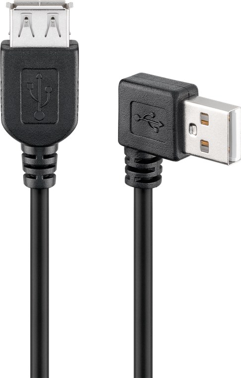 Cavo USB 2.0 A maschio angolato/A femmina 0,15 m