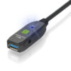 Cavo USB 3.0 Attivo Prolunga USB-A con 2 Amplificatori di Segnale 10m