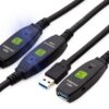 Cavo USB 3.0 Attivo Prolunga USB-A con 3 Amplificatori di Segnale 20m