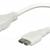 Cavo USB 3.0 OTG A Femmina / Micro B Maschio 0.2m Bianco