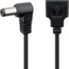 Cavo USB A Maschio a DC 5,5 x 2,1 mm Maschio Angolato 1m nero