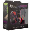 Cuffie Gaming con Microfono Panther Nero Rosso GHS-1641
