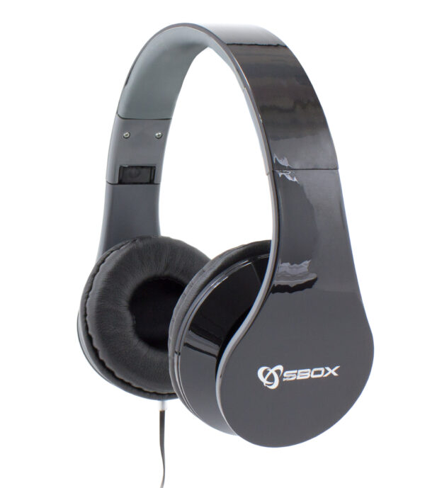 cuffie_stereo_con_microfono_hs-501b_nero-sbox-icsb-hs501bk-46981_1 Cuffie Stereo Pieghevoli con Microfono HS-501B Nero