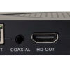 Decoder Ricevitore Digitale Terrestre DVB-T/T2 H.265 HEVC 10bit USB HDMI Scart 180° e Telecomando Universale 2 in 1
