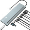 Docking Station 12 in 1 USB-C™ Hub VGA HDMI DP RJ45 con Lettore Micro SD/SD