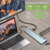 Docking Station 12 in 1 USB-C™ Hub VGA HDMI DP RJ45 con Lettore Micro SD/SD
