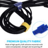Fascette Fermacavo Multicolor in Feltro Adesivo Set da 10pz