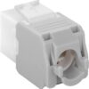 Frutto Keystone RJ45 Cat.6A UTP Tool-Free Bianco Grigio