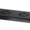 Gruppo 2 Ventole 1U per Rack 19'' con Termostato LED Nero