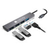 Hub USB-C™ 3.2 a 4 porte USB-A Slim in Metallo