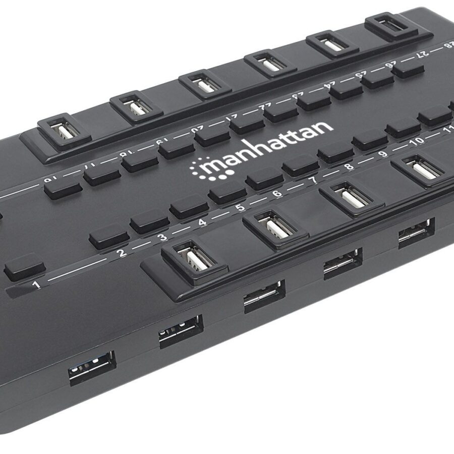 Hub USB 3.0/2.0 28 porte con Alimentatore MondoHub