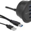 Hub USB 3.0 4 porte In-Desk Diametro 6 e 8 cm