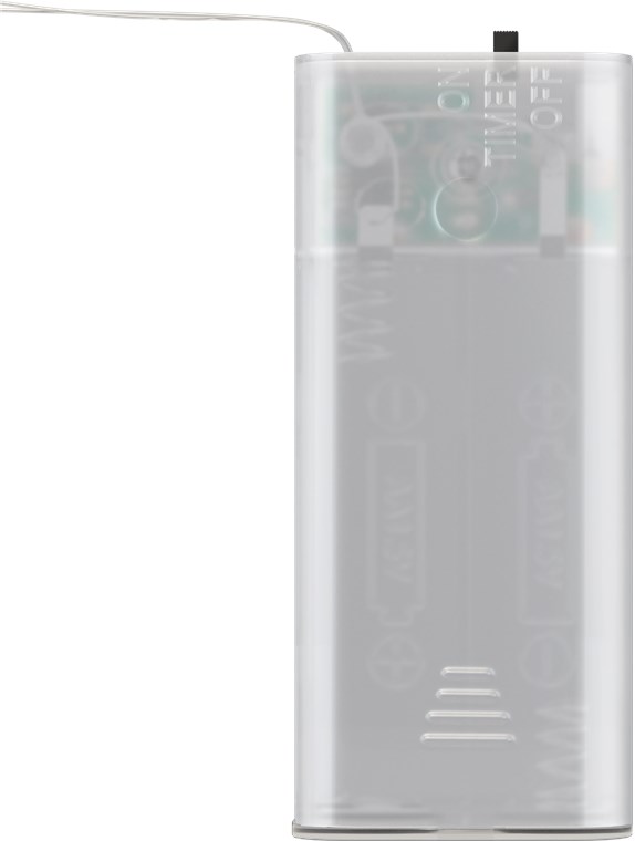 i-led-chain-snow-goobay-i-led-chain-snow-55200 Stringa 20 LED Palle di Neve IP20 Bianco Caldo a Batteria con Timer
