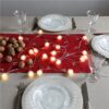 Stringa 20 LED Palle di Neve IP20 Bianco Caldo a Batteria con Timer