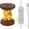 Bobina con Filo di Rame 100 Luci LED IP21 USB Interruttore On Off