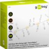 Stringa 10 LED Fiocchi di Neve IP20 Bianco Caldo a Batteria con Timer