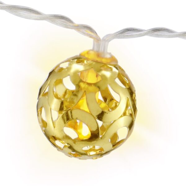 i-led-chain10led-goobay-i-led-chain10led-55210 Stringa 10 LED Ornamentali IP20 Bianco Caldo a Batteria con Timer