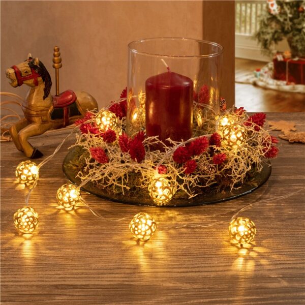 i-led-chain10led-goobay-i-led-chain10led-55210_3 Stringa 10 LED Ornamentali IP20 Bianco Caldo a Batteria con Timer