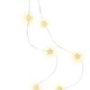 20 Luci LED a Stella con Filo d'argento IP20 Bianco Caldo a Batteria con Timer