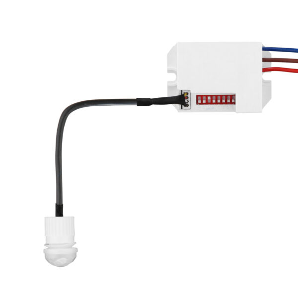 i-light-snr10ty-techly-i-light-snr10ty-52447 Mini Sensore di Movimento LED Infrarossi da Incasso DIP Switch