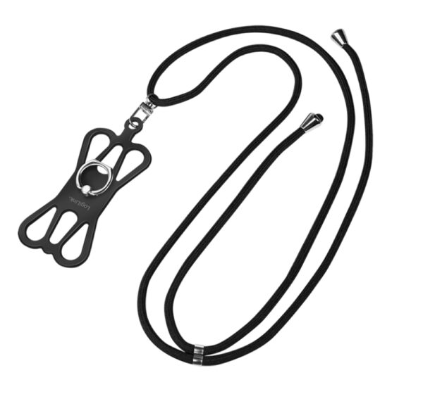 i-smart-neck-logilink-i-smart-neck-53662 Collare Universale per Smartphone fino a 6,7'' Silicone Nero