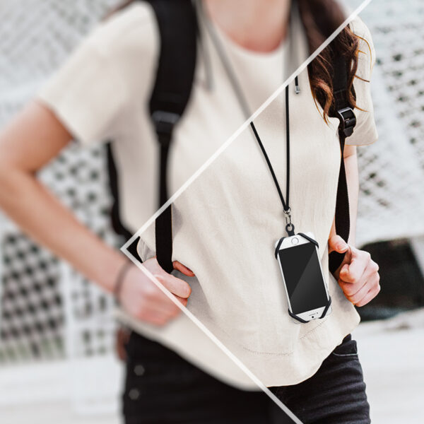 i-smart-neck-logilink-i-smart-neck-53662_2 Collare Universale per Smartphone fino a 6,7'' Silicone Nero