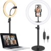 Luce LED Anello 25cm Regolazione Luminosità Stand Smartphone