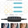 Luce LED Anello 25cm Regolazione Luminosità Stand Smartphone