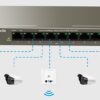 Desktop Switch 9 Porte 10/100 Mbps con 8 Porte PoE, TEF1109P-8-63W