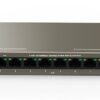 Desktop Switch 9 Porte 10/100 Mbps con 8 Porte PoE, TEF1109P-8-63W
