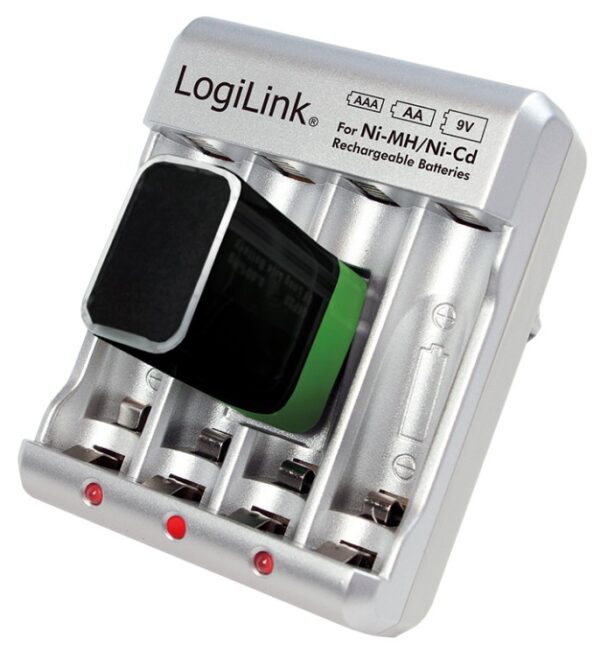ibt-kcr0168-logilink-ibt-kcr0168-49919_3 Caricabatterie per AA / AAA / 9V Ni-MH / Ni-Cd