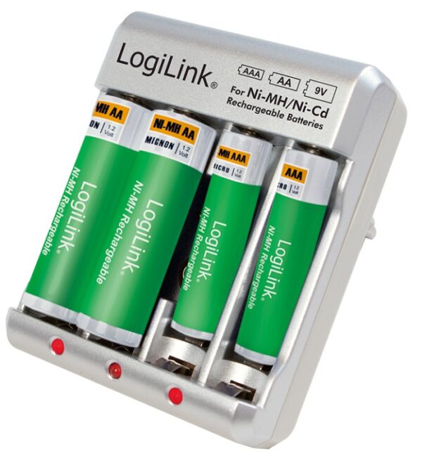 ibt-kcr0168-logilink-ibt-kcr0168-49919_5 Caricabatterie per AA / AAA / 9V Ni-MH / Ni-Cd