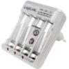Caricabatterie per AA / AAA / 9V Ni-MH / Ni-Cd
