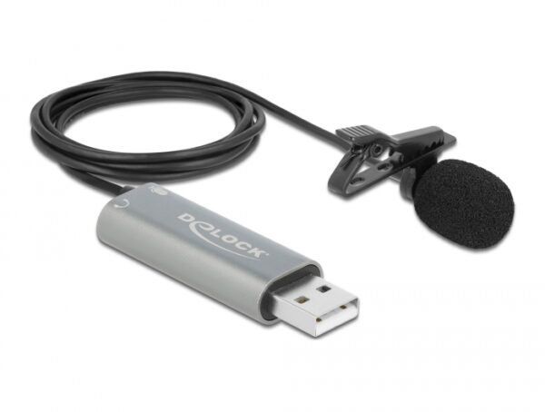 icc_sh-lv-usbd-delock-icc_sh-lv-usbd-53777_2 Microfono Lavalier Omnidirezionale USB Jack 3.5mm 24bit 192kHz con Clip