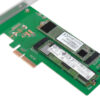 Doppio Adattatore PCIe M.2 per SSD SATA e PCIe SATA
